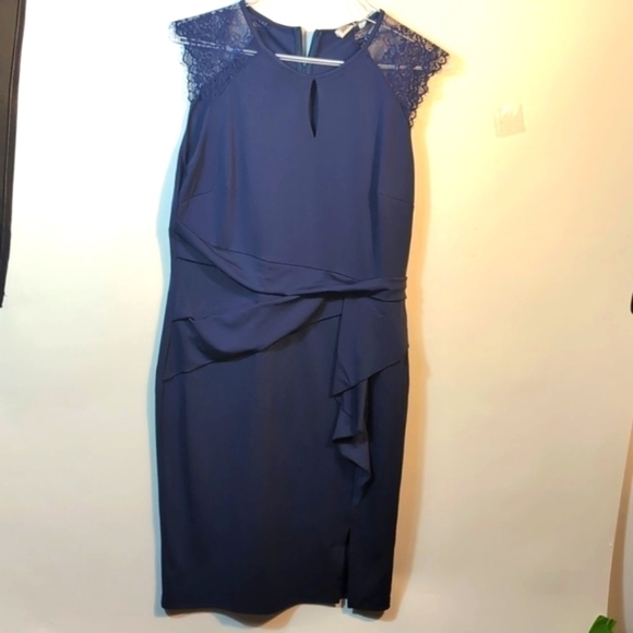 Grace Karin Navy Lace top Dress Size XL New with Tags - Picture 2 of 16